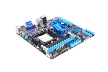 Bilgisayar anakart üzerinde beyaz