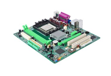 Bilgisayar anakart üzerinde beyaz