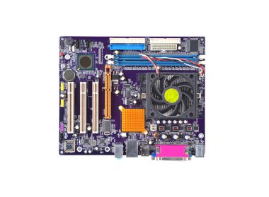 Bilgisayar anakart üzerinde beyaz