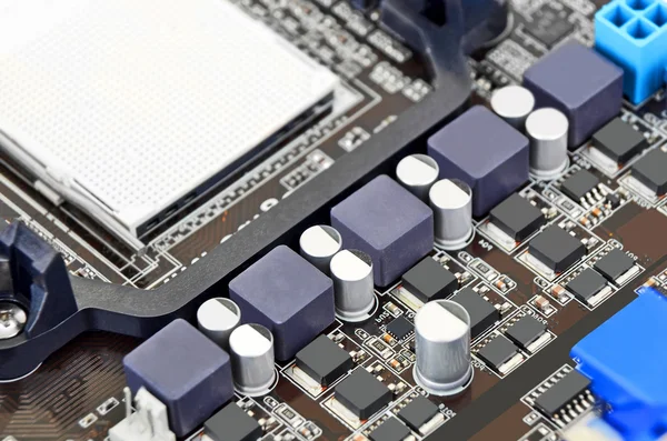 Computer motherboard, close up — Stock Photo, Image