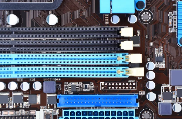 Computermotherboard, Nahaufnahme — Stockfoto