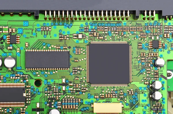 Grünes Faxmotherboard — Stockfoto