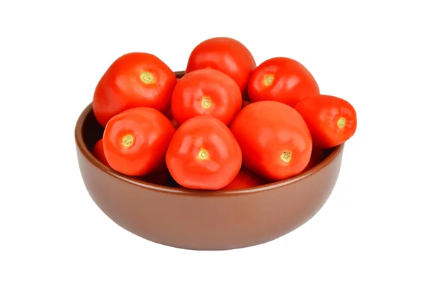Tomate dans un plat d'argile — Photo