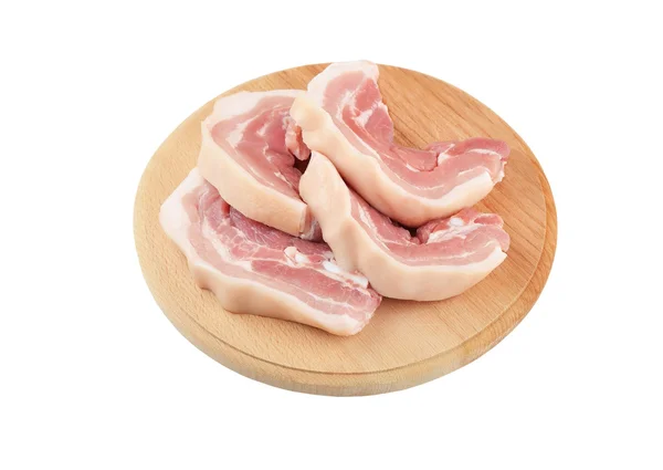 Friptură brută cu bacon — Fotografie, imagine de stoc