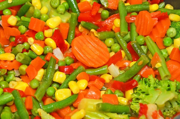 Stewed vegetable, close up Royalty Free Stock Photos