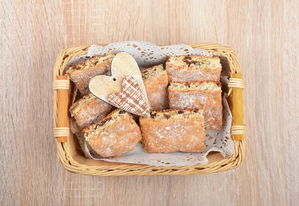 Caseiro enlatado torrado nozes biscoito — Fotografia de Stock