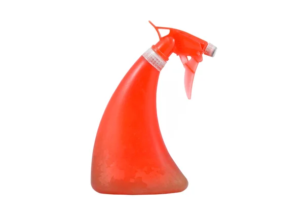Red spray bottle — Stock Photo, Image