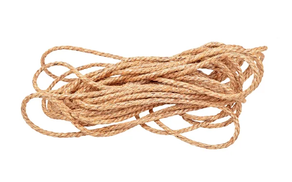 Manila rope on white — Stock Photo, Image