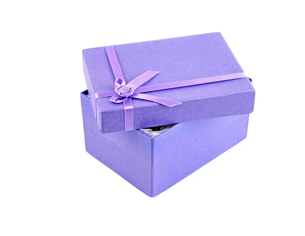 Liliowy pudełko — Zdjęcie stockowe