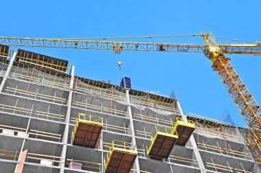 Vinç ve highrise şantiye