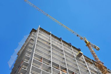 Vinç ve highrise şantiye