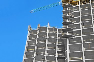 Vinç ve highrise şantiye