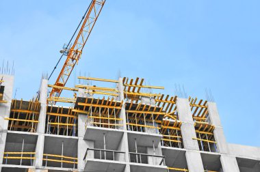 Vinç ve highrise şantiye