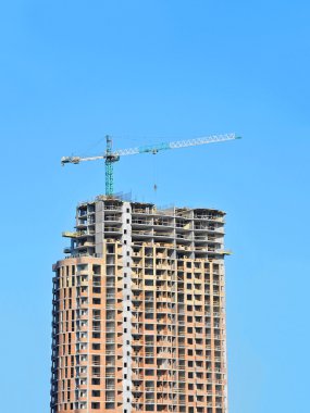 Vinç ve highrise şantiye
