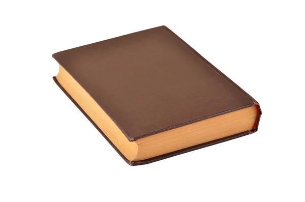Livro antigo marrom — Fotografia de Stock