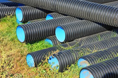 yığılmış pvc boru