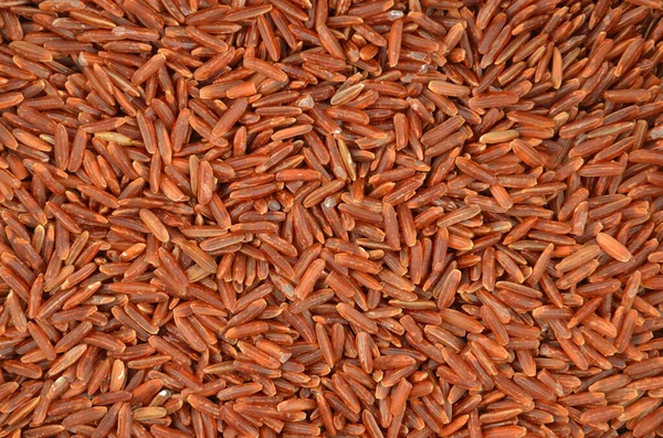 Hnědá Rýže Zblízka Jako Přirozené Pozadí — Stock fotografie