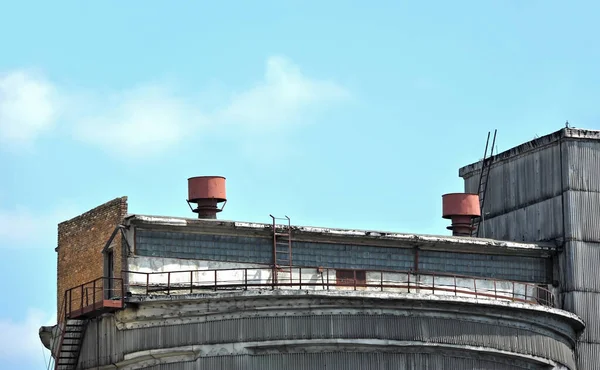 Sistemas Industriales Aire Acondicionado Ventilación Acero — Foto de Stock