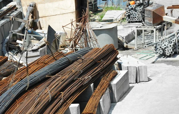 Reinforcement Equipment Construction Site Work — Stock Photo, Image