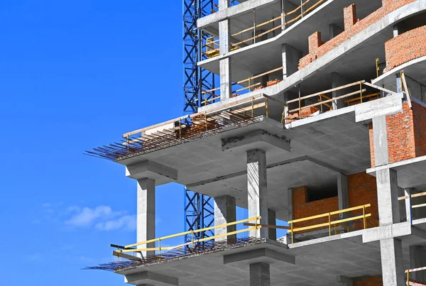 Crane Building Construction Blue Sky — Stock Photo, Image