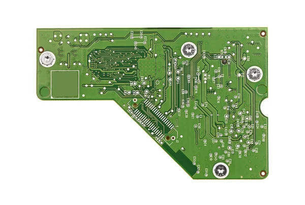 Hdd Devre Kartı Beyaz Arkaplanda Izole Edilmiş — Stok fotoğraf