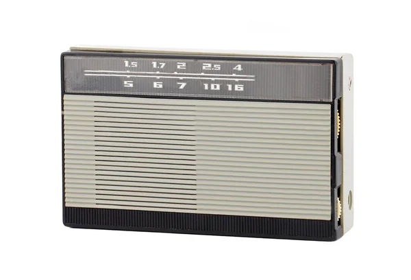 Sovjetisk Retro Radio Isolerad Vit Bakgrund — Stockfoto