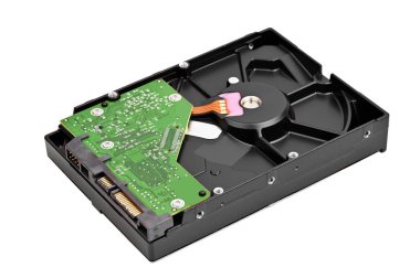 Bir sabit diskin içerisindeki detaylı görünüm (HDD)