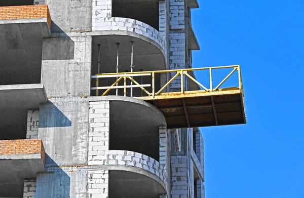 Hochhaus Baustelle Mit Gerüsten — Stockfoto