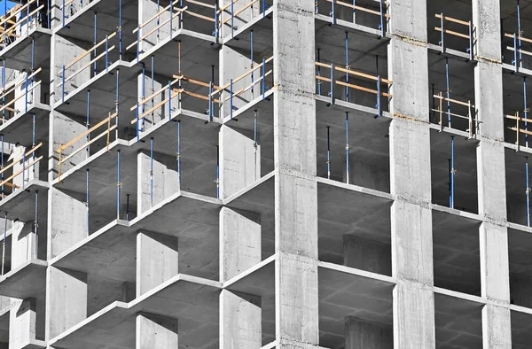 Stavební Práce Betonu Cihel — Stock fotografie