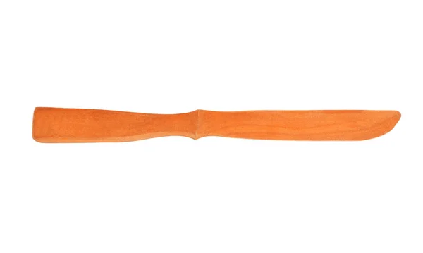 Wooden Handmade Knife Isolated White Background — Stock Photo, Image