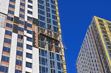 Bekleyen Platform Beşik İnşaat Gondolu, Duvarda ZLP