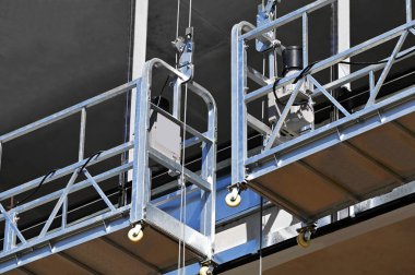 Bekleyen Platform Beşik İnşaat Gondolu, Duvarda ZLP