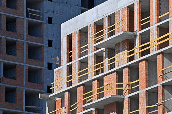 Bouwwerkzaamheden Van Beton Baksteen — Stockfoto