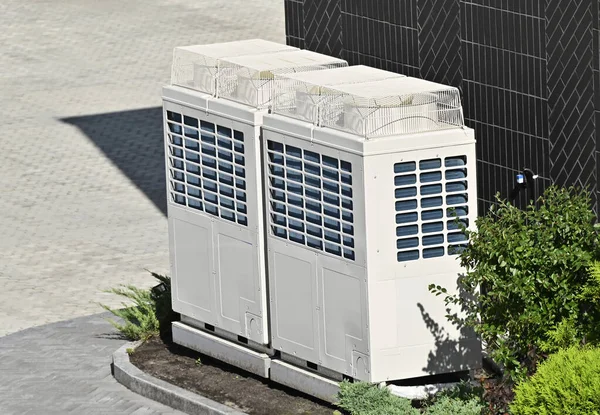 Industriële Stalen Airconditioning Ventilatiesystemen — Stockfoto