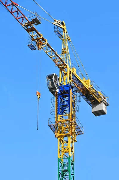 Gru a torre di costruzione — Foto Stock