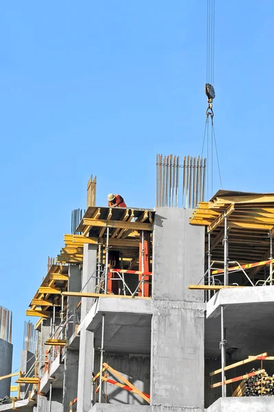 Crane and construction site — Stock Photo, Image