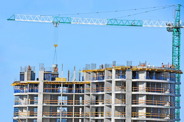 Crane and construction site — Stock Photo, Image