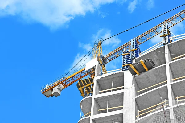 Crane and construction site — Stock Photo, Image