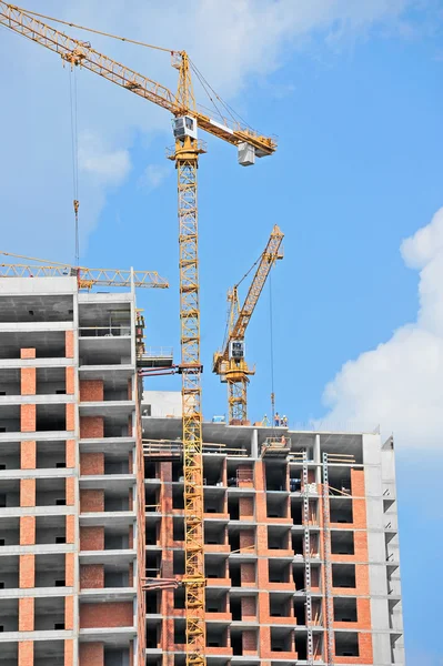 Crane and construction site — Stock Photo, Image