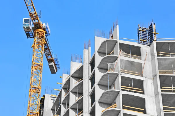 Crane and construction site — Stock Photo, Image