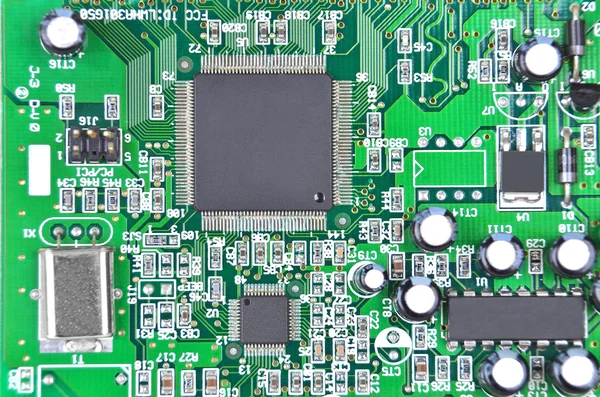 Placa-mãe do computador — Fotografia de Stock