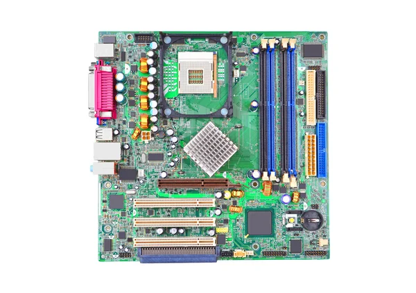 Placa-mãe do computador — Fotografia de Stock