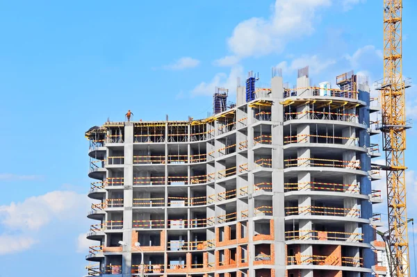 Crane and construction site — Stock Photo, Image