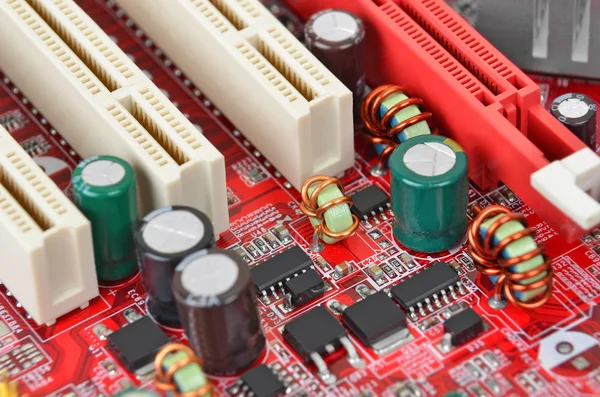 Computer motherboard, DOF — Stock Photo, Image