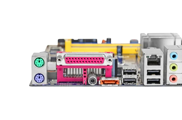 Connector of computer motherboard — Stock Photo, Image