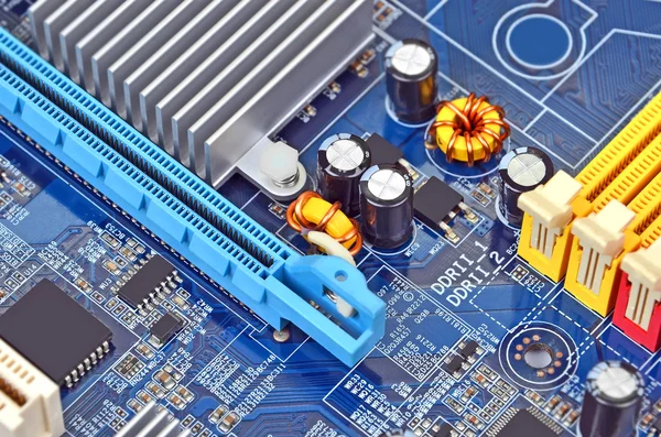 Computer motherboard, DOF — Stock Photo, Image