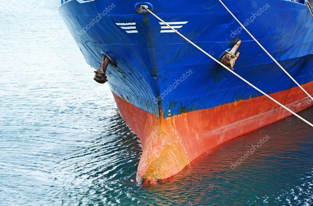 A bow of bulk cargo ship