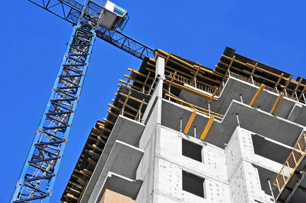 Crane and construction site — Stock Photo, Image