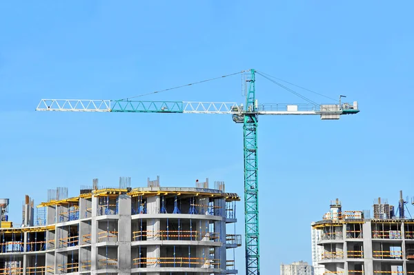 Crane and construction site — Stock Photo, Image