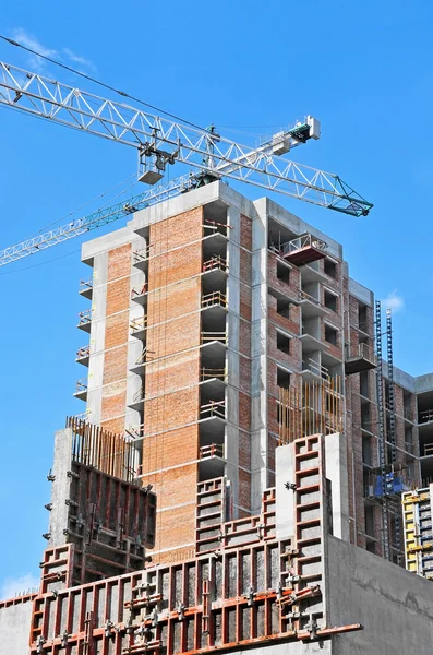 Crane and construction site — Stock Photo, Image